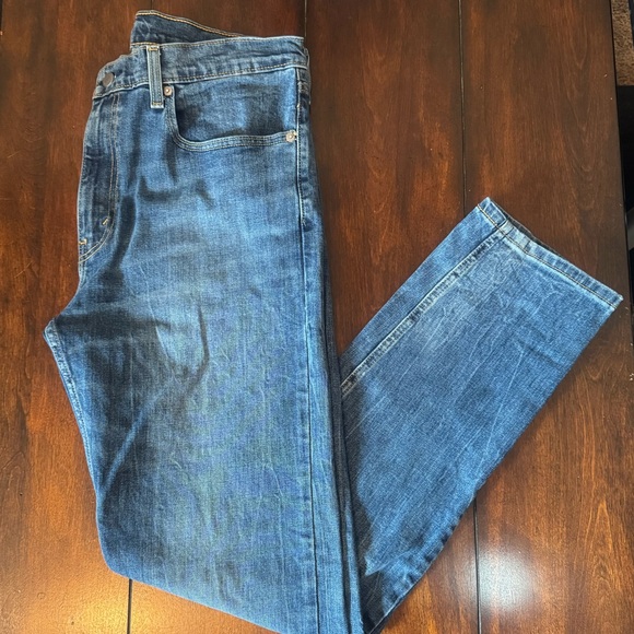 Levis’s 502 Taper Fit Classic Blue Denim Jeans 36 x 34 - Picture 4 of 8